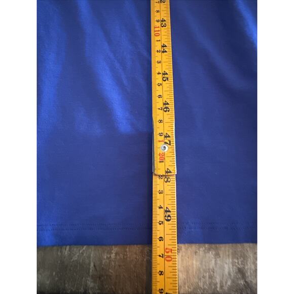 Eileen Fisher Rayon Lycra VNeck Maxi Tank Dress Medium Blue - Picture 9 of 9